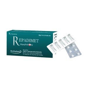 Repadimet 2mg Herabiopharm 3 vỉ x 10 viên (Repaglinide)