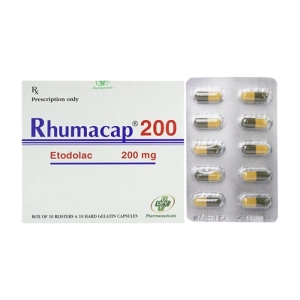 Rhumacap 200 OPV 10 vỉ x 10 viên (Etodolac)