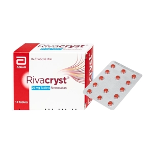 Rivacryst 20mg Abbott 1 vỉ x 14 viên (Rivaroxaban)