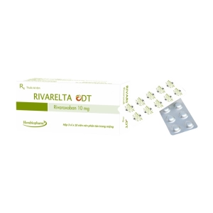 Rivarelta ODT 10mg Herabiopharm 3 vỉ x 10 viên (Rivaroxaban)