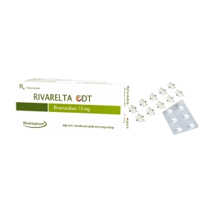 Rivarelta ODT 15mg Herabiopharm 3 vỉ x 10 viên (Rivaroxaban)