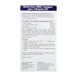 Robovites Kids Calcium Plus Vitamin D3 VitaHealth 30 viên Robovites Kids Calcium Plus Vitamin D3 VitaHealth 30 viên