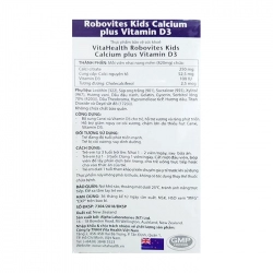 Robovites Kids Calcium Plus Vitamin D3 VitaHealth 30 viên Robovites Kids Calcium Plus Vitamin D3 VitaHealth 30 viên