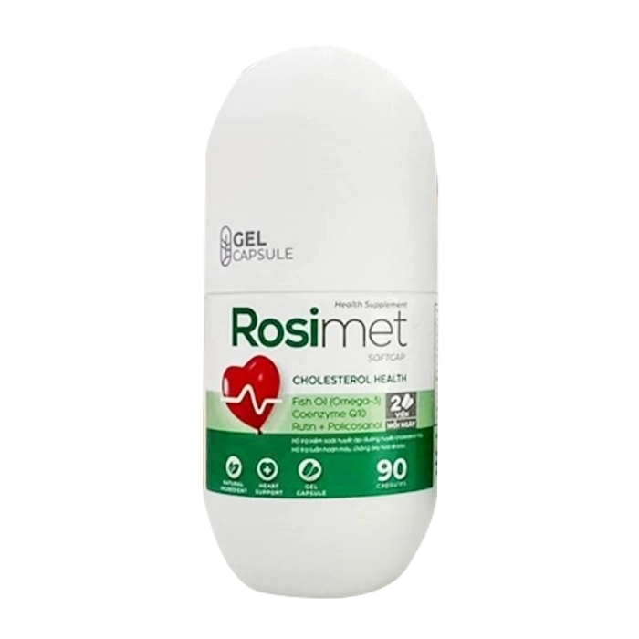 Rosimet Softcap CPC1 Hà Nội 60 viên - Hỗ trợ giảm đường huyết Rosimet Softcap CPC1 Hà Nội 60 viên - Hỗ trợ giảm đường huyết