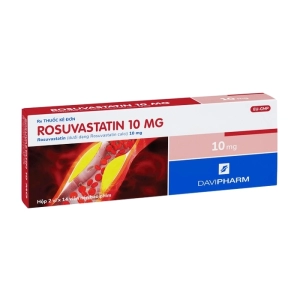 Rosuvastatin 10mg Davipharm 2 vỉ x 14 viên (Rosuvastatin)