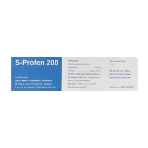 S-Profen 200 Stellapharm 3 vỉ x 10 viên S-Profen 200 Stellapharm 3 vỉ x 10 viên