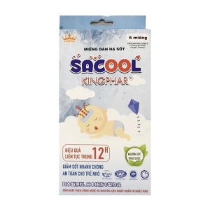 Sacool Kingphar 6 miếng - Miếng dán hạ sốt