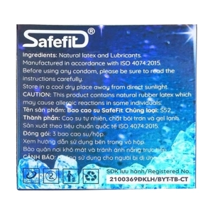 Safefit Freezer Max 3 cái - Bao cao su