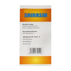 Saihasin 1200mg Hà Tây 20 ống x 10ml - Trị thiếu máu cục bộ