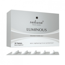 Viên uống trắng da cà chua trắng Sakura Luminous, Hộp 30 viên