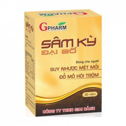 Tpbvsk Gpharm Sâm Kỳ Đại Bổ, Hộp 30 viên