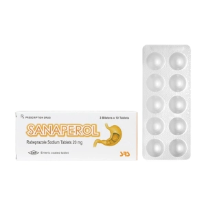 Sanaperol 20mg Acme Formulation 3 vỉ x 10 viên (Rabeprazole)