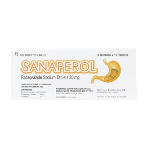 Sanaperol 20mg Acme Formulation 3 vỉ x 10 viên (Rabeprazole)