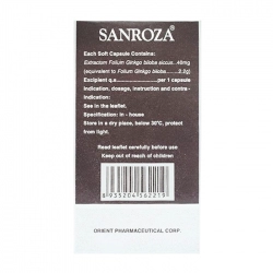 Sanroza 40mg Phương Đông 10 vỉ x 10 viên - Trị suy giảm tuần hoàn ngoại vi Sanroza 40mg Phương Đông 10 vỉ x 10 viên - Trị suy giảm tuần hoàn ngoại vi