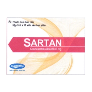 Sartan 32mg Savipharm 3 vỉ x 10 viên (Candesartan cilexetil)