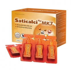 Saticalci Plus MK7 Meracine 15 ống x 10ml – Hỗ trợ xương răng chắc khoẻ Saticalci Plus MK7 Meracine 15 ống x 10ml – Hỗ trợ xương răng chắc khoẻ