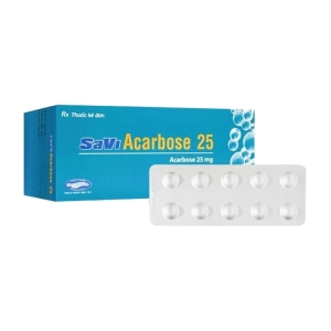 Savi Acarbose 25 Savipharm 10 vỉ x 10 viên (Acarbose)