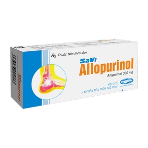 Savi Allopurinol 300mg Savipharm 3 vỉ x 10 viên