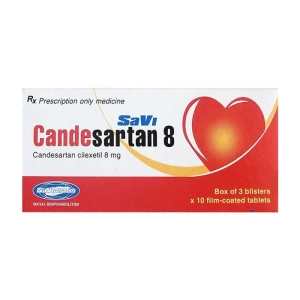SaVi Candesartan 8 Savipharm 3 vỉ x 10 viên (Candesartan cilexetil)