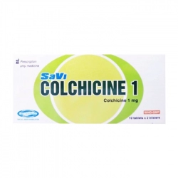 Savi Colchicine 1 Savipharm 2 vỉ x 10 viên Savi Colchicine 1 Savipharm 2 vỉ x 10 viên