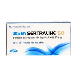 Savi Sertraline 50mg 3 vỉ x 10 viên Savi Sertraline 50mg 3 vỉ x 10 viên