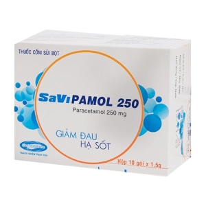 SaviPamol 250 Savipharm 10 gói x 1.5g (Paracetamol)