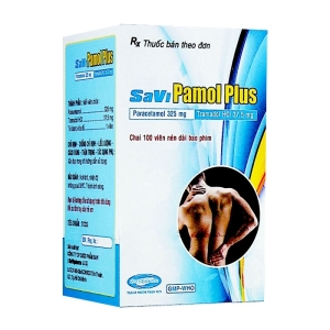 SaviPamol Plus Savipharm 100 viên (Paracetamol + Tramadol)