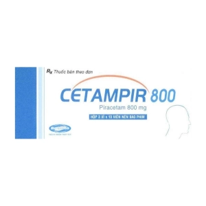 Cetampir 800 Savipharm 3 vỉ x 10 viên (Piracetam)