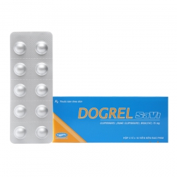 Dogrel Savi 75mg Savipharm 3 vỉ x 10 viên (Clopidogrel) Dogrel Savi 75mg Savipharm 3 vỉ x 10 viên (Clopidogrel)