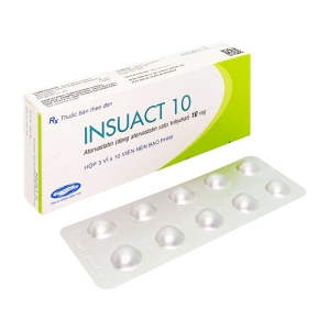 Insuact 10 Savipharm 3 vỉ x 10 viên (Atorvastatin) Insuact 10 Savipharm 3 vỉ x 10 viên (Atorvastatin)
