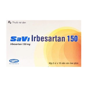 Savi Irbesartan 150 Savipharm 3 vỉ x 10 viên (Irbesartan) Savi Irbesartan 150 Savipharm 3 vỉ x 10 viên (Irbesartan)
