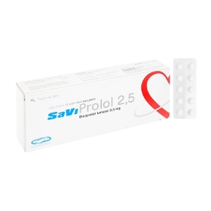 SaviProlol 2.5 Savipharm 3 vỉ x 10 viên