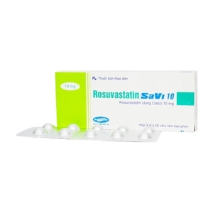 Rosuvastatin Savi 10 Savipharm 3 vỉ x 10 viên (Rosuvastatin)