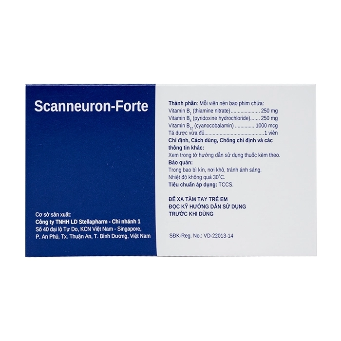 Scanneuron-Forte Stellapharm 10 vỉ x 10 viên