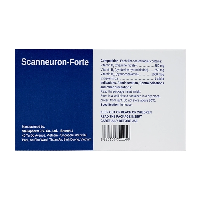 Scanneuron-Forte Stellapharm 10 vỉ x 10 viên