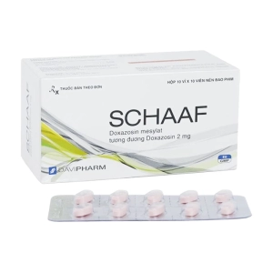 Schaaf 2mg Davipharm 10 vỉ x 10 viên (Doxazosin)