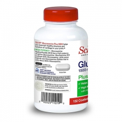 Tpbvsk xương khớp Schiff Glucosamine 1500mg Plus MSM 1500mg, Chai 150 viên Tpbvsk xương khớp Schiff Glucosamine 1500mg Plus MSM 1500mg, Chai 150 viên