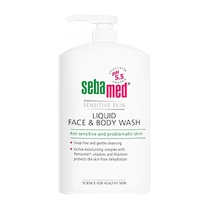 Sebamed Sensitive Skin Liquid Face Body Wash chai 1000ml - Sữa rửa mặt