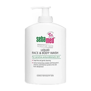 Sebamed Sensitive Skin Liquid Face Body Wash chai 300ml – Sữa rửa mặt