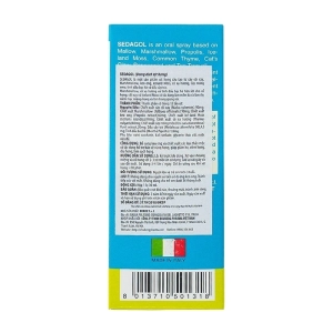 Sedagol Oral Spray Erbex 30ml - Xịt họng