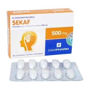 Sekaf 500mg Davipharm 2 vỉ x 10 viên (Citicolin)