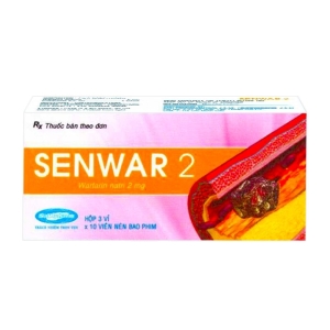 Senwar 2 Savipharm 3 vỉ x 10 viên (Warfarin)