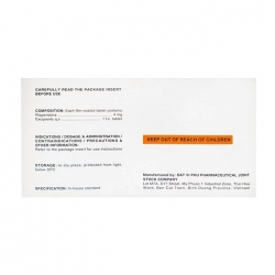Sernal-4mg DaviPharm 10 vỉ x 10 viên - Trị bệnh loạn tâm thần cấp Sernal-4mg DaviPharm 10 vỉ x 10 viên - Trị bệnh loạn tâm thần cấp