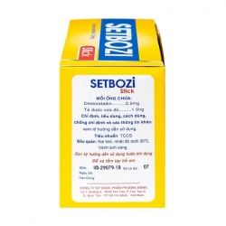 Setbozi Stick 2.5mg 20 ống x 5ml - Giảm viêm mũi dị ứng Setbozi Stick 2.5mg 20 ống x 5ml - Giảm viêm mũi dị ứng