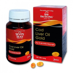 Dầu gan cá tuyết Seven Seas Cod Liver Oil Gold, 100 Viên