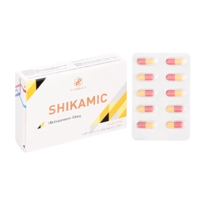 Shikamic 50mg Pharbaco 3 vỉ x 10 viên Shikamic 50mg Pharbaco 3 vỉ x 10 viên