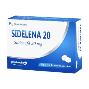 Sidelena 20 Herabiopharm 3 vỉ x 4 viên (Sildenafil)