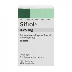 Sifrol 0.25mg Boehringer Ingelheim 3 vỉ x 10 viên