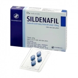 Sildenafil 100mg Phabaco 1 vỉ x 4 viên