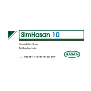Simhasan 10 Hasan 8 vỉ x 15 viên (Simvastatin)